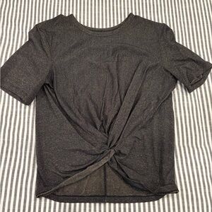 lululemon athletica Black Twist Knot Top